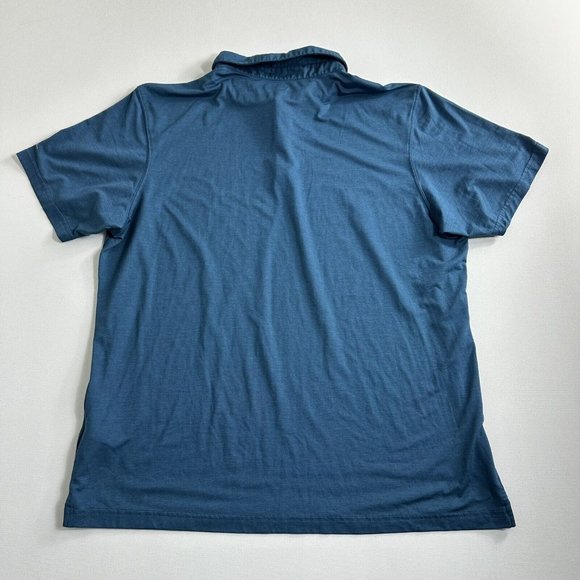Columbia Omni Wick Mens Size XL Blue Short Sleeve Polo Shirt Outdoor Casual - Picture 2 of 9
